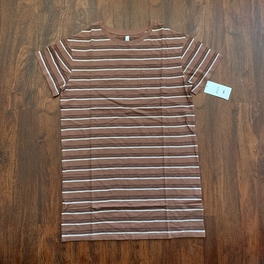 NWT RVCA Shirt Dress Womens Medium Brown